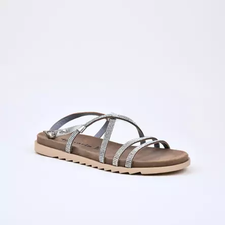 TAMARIS Sandaalit Silver Glam/Sky Nahka - Naisten juhlasandaalit - 1-28121-20-088 - 1