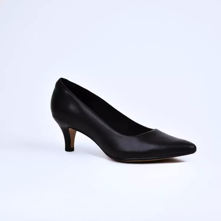 CLARKS Linvale Jerica Korkokengät Musta Nahka - Naisten avokkaat - 261-37208 - 1