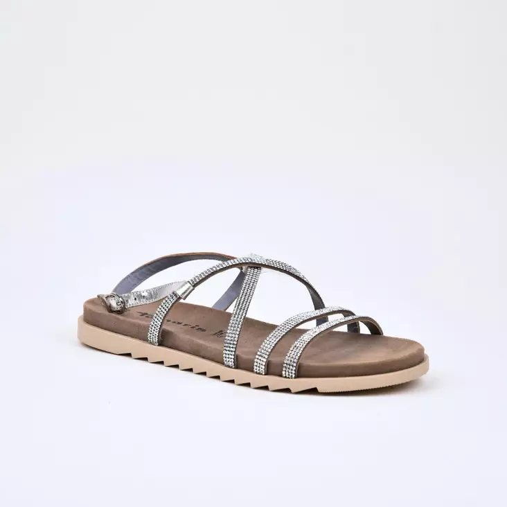 TAMARIS Sandaalit Silver Glam/Sky Nahka - Naisten juhlasandaalit - 1-28121-20-088 - 1
