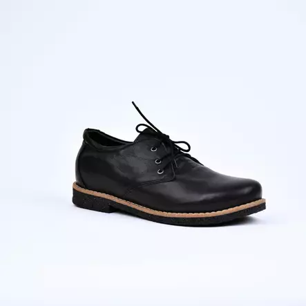 ANDREA CONTI Kävelykengät Musta Nahka - Naisten nauhalliset kävelykengät - 0342801-1109 - 1