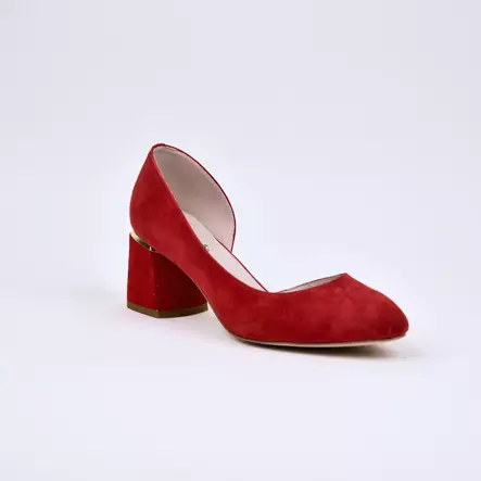 MARKO Juhla-avokkaat Punainen Nahka - Naisten juhlakengät - 141429 - 1