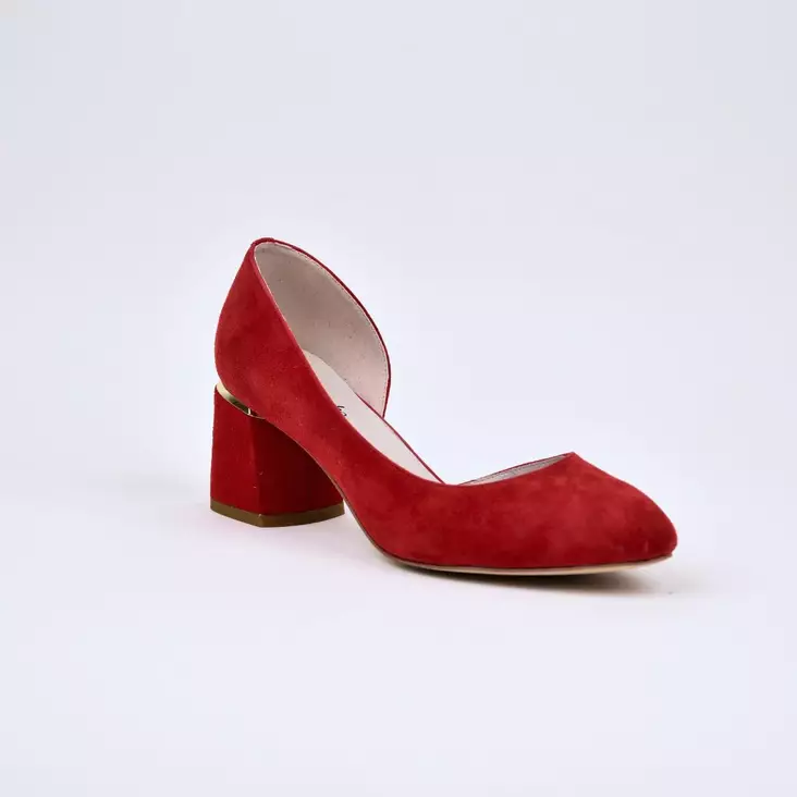 MARKO Juhla-avokkaat Punainen Nahka - Naisten juhlakengät - 141429 - 1