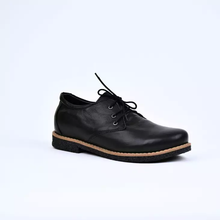 ANDREA CONTI Kävelykengät Musta Nahka - Naisten nauhalliset kävelykengät - 0342801-1109 - 1