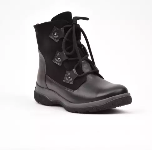 NATURA FINLAND Talvinilkkurit Musta Nahk - Naisten nilkkurit - 28289 - 1