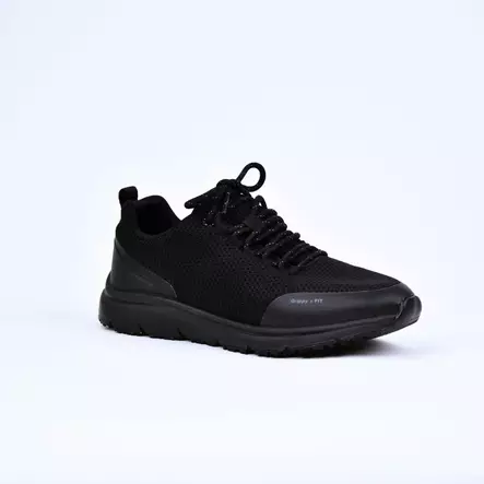 OIVIO FIT Kävelykengät Musta Tekstiili - Naisten nauhalliset kävelykengät - 8215-002B-NA - 1