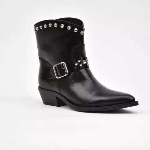 CARMENS KELLY STUD Bootsit Musta Nahka - Naisten bootsit - 52256-Musta - 1