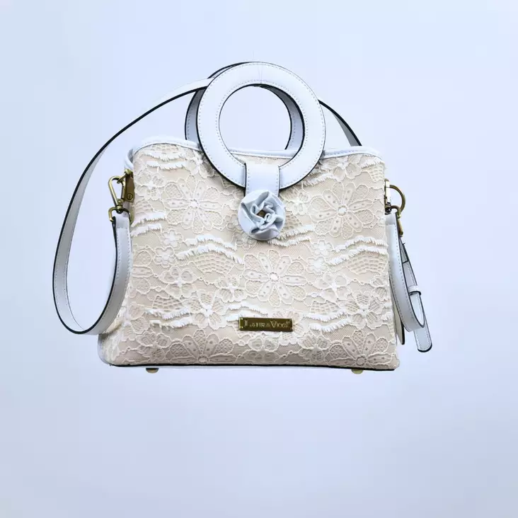 LAURA VITA Alisa 02 Käsilaukku Vaalea - Laukut - HM2022-2B-BLANC - 1