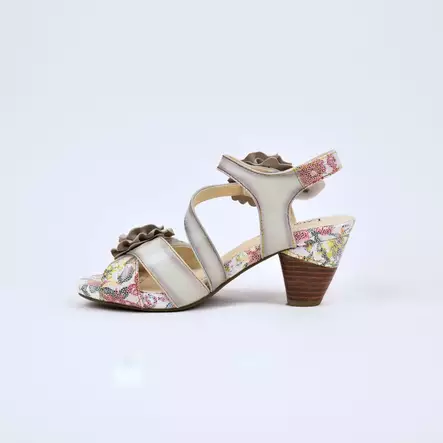 LAURA VITA Dacxo 25 Sandaletti Beige Nahka - Naisten juhlasandaalit - SL235-25-BEIGE - 2