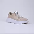 MAGO Tennarit Beige Nahka - Naisten nauhalliset kävelykengät - 031-556-beige - 1