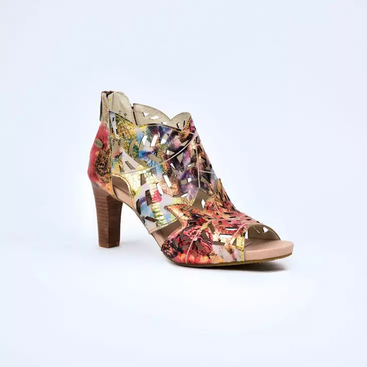 LAURA VITA ALBANE 0482 Juhlakengät Rouge Nahka - Naisten remmilliset avokkaat - SL316D-4Q-ROUGE - 1