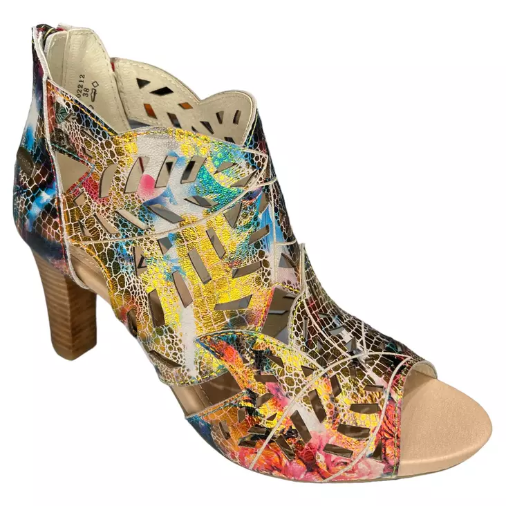 LAURA VITA ALBANE 0482 Juhlakengät Rouge Nahka - Naisten remmilliset avokkaat - SL316D-4Q-ROUGE - 1