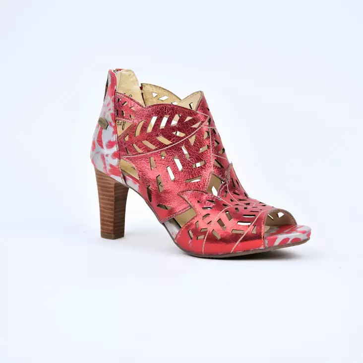 LAURA VITA Albane 048 Juhlakengät Punainen Nahka - Naisten juhlakengät - SL316D-4W-CERISE - 1