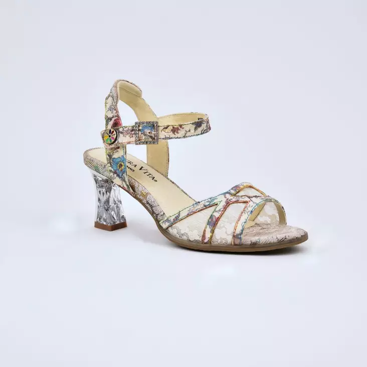 LAURA VITA Minino 03 Juhlakengät Beige Nahka - Naisten juhlasandaalit - SL43780-3-BEIGE - 1