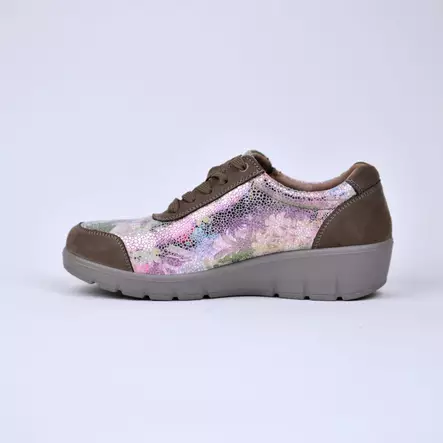 G-COMFORT Kävelykengät Taupe Fantasy - Naisten nauhalliset kävelykengät - 798-1TF - 2