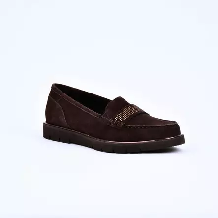 ARA Dallas Kävelykengät Ruskea Mokkaahka - Naisten nauhattomat kävelykengät - 12-34803-03H - 1