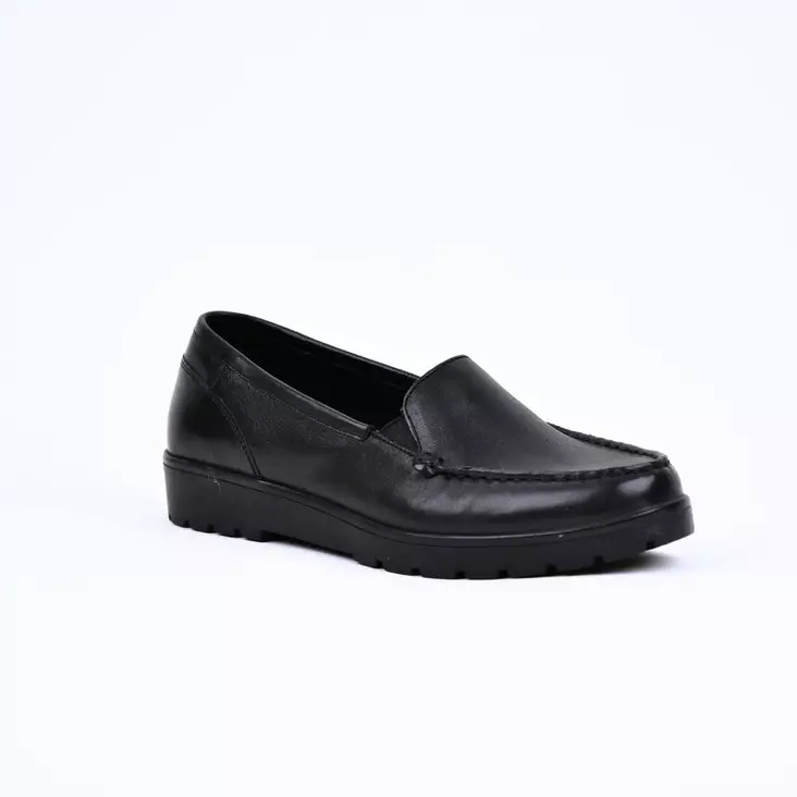 ARA Dallas-hs Kävelykengät Musta Nahka - Naisten nauhattomat kävelykengät - 12-14803-81H - 1