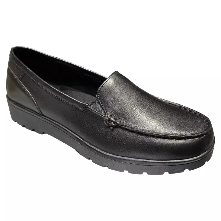 ARA Dallas-hs Kävelykengät Musta Nahka - Naisten nauhattomat kävelykengät - 12-14803-81H - 1