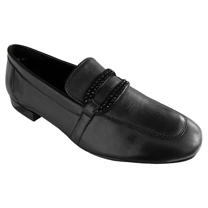 ARA Lyon Loaferit Musta Nahka - Naisten loaferit - 12-51206-01H - 1