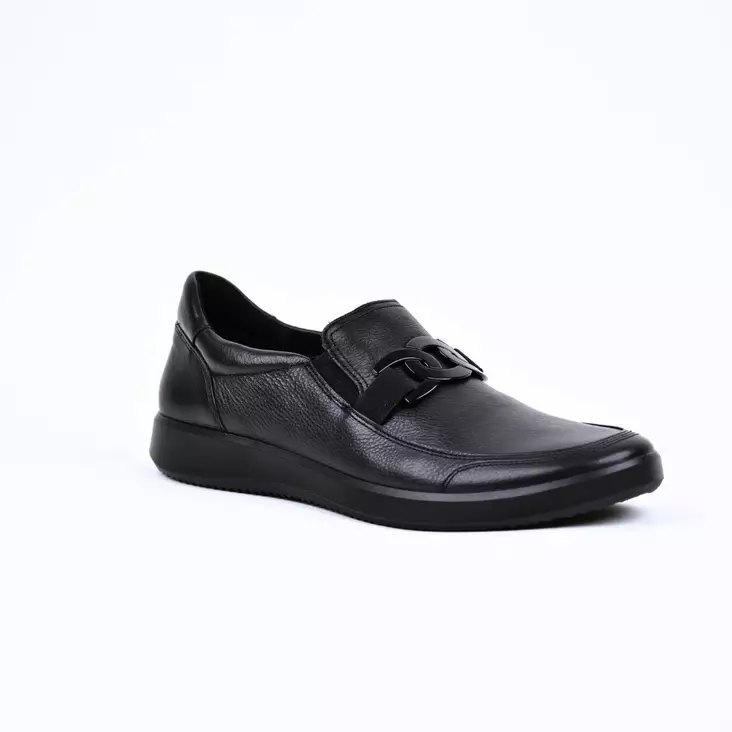 ARA Roma Loaferit Musta Nahka - Naisten nauhattomat kävelykengät - 12-23911-01H - 1