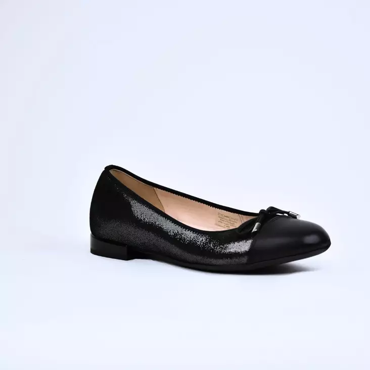 ARA Siena Ballerinat Kiiltävä Musta Nahka - Naisten avokkaat - 12-20601-01H - 1
