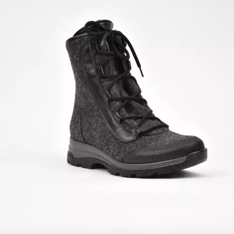 NATURA FINLAND Nilkkurit Musta Nahka Huopa - Naisten nilkkurit - 1011-H - 1