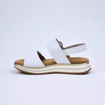 REMONTE Sandaalit Valkoinen Nahka - Naisten juhlasandaalit - D1J63-80-I - 2