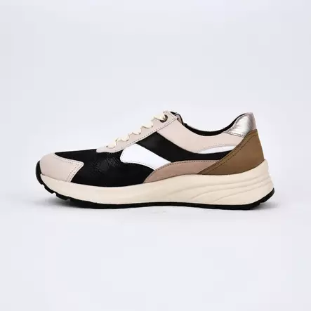 GABOR Kävelykengät Black Beige Sand Nahka K-Lesti - Naisten nauhalliset kävelykengät - 86.597.63-I - 2