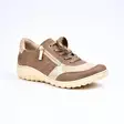 RIEKER Sneakerit Beige - Naisten nauhalliset kävelykengät - 59502-62-I - 1