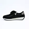 RIEKER Sneakerit Musta Leopardikuosi - Naisten nauhalliset kävelykengät - N1210-00-I - 2