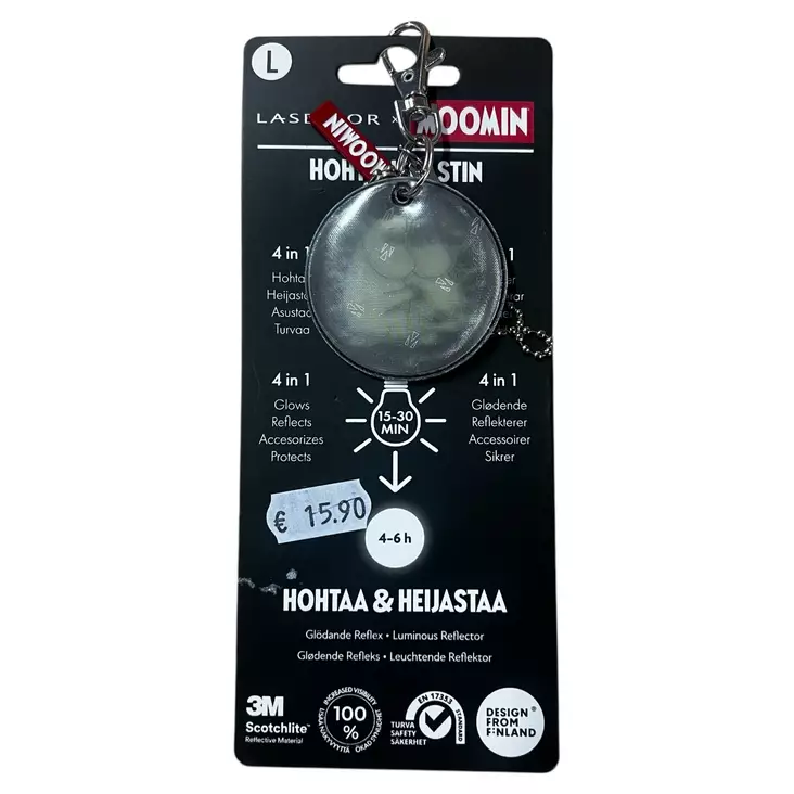 LASESSOR Muumi Hohtoheijastin Musta 3 Pari - Muut asusteet - 3-Muumi - 1