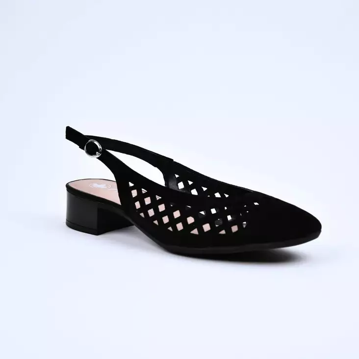 RIEKER Sling-Back-Avokas Musta - Naisten juhlakengät - 43457-00-I - 1