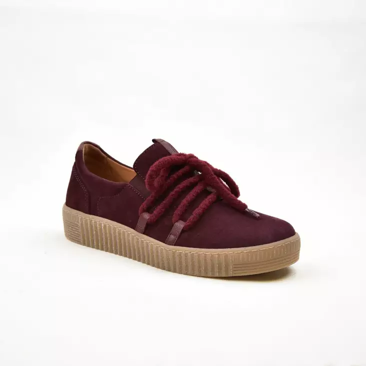 GABOR Sneakerit Viininpunainen Mokkanahka - Naisten nauhattomat kävelykengät - 6010.01.006-I - 1