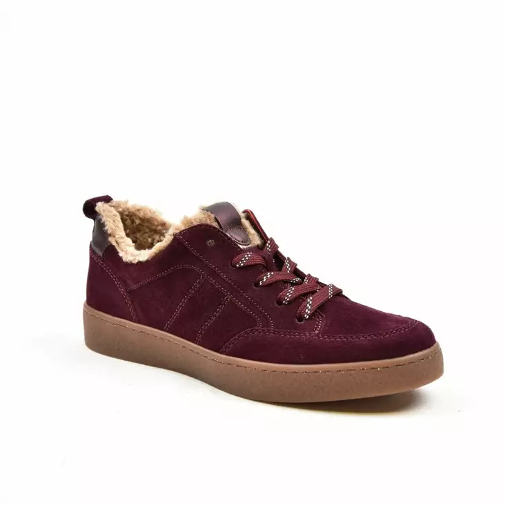 GABOR Sneakers Viininpunainen Mokkanahka - Naisten nauhalliset kävelykengät - 6024.01.008-I - 1