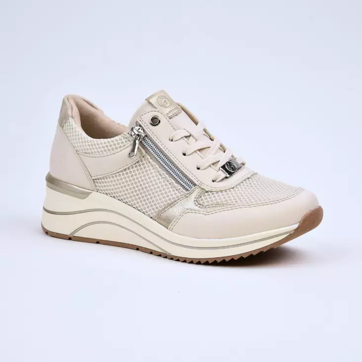 REMONTE Sneakerit Beige - Naisten nauhalliset kävelykengät - D0T19-60-I - 1
