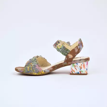 LAURA VITA Hucbio 05 Sandaalit Camel Nahka - Naisten juhlasandaalit - SL151237-5D-CAMEL - 2