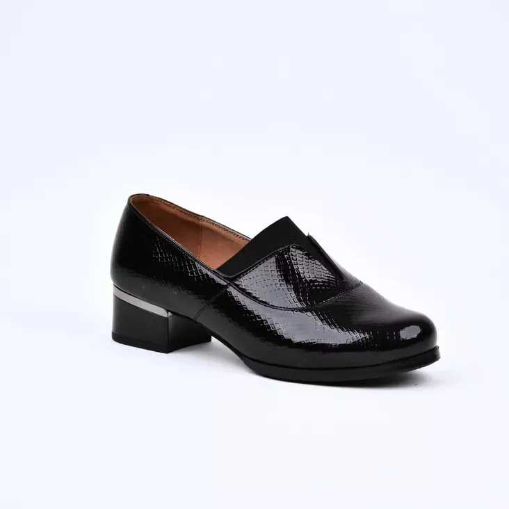 MARKO Kävelykengät XXL Musta Lakerinahka - Naisten juhlakengät - 131415-M - 1