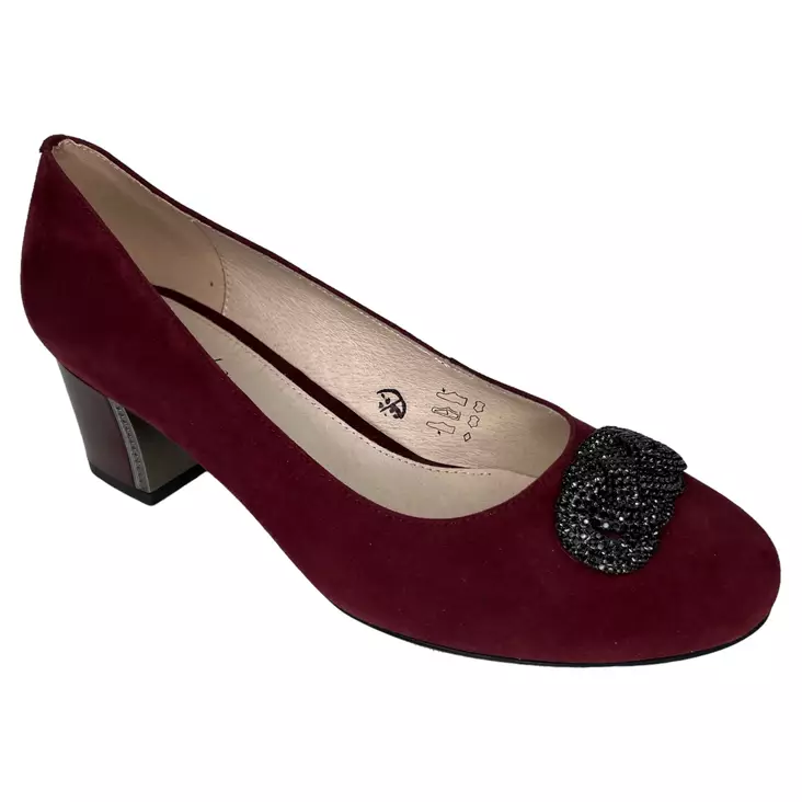 MARKO Juhla-avokkaat Nahka XXL - Naisten juhlakengät - 131522-Bordo - 1