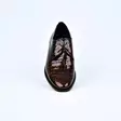TOPMAN Juhlakengät Ruskea Kroko Lakerinahka - Miesten pukukengät - 10721-28kr - 3