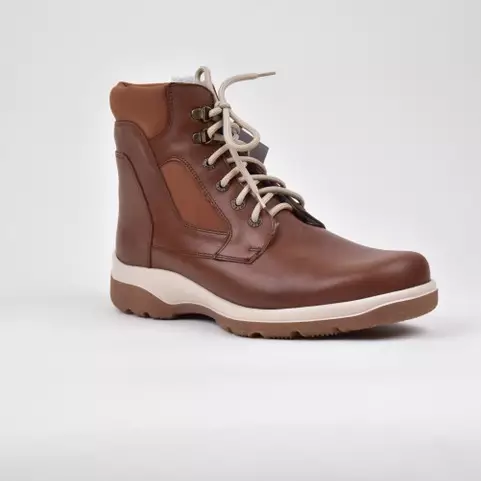 NATURA Tex Talvinilkkurit Ruskea Nahka - Miesten talvikengät - 1233-07-R - 1