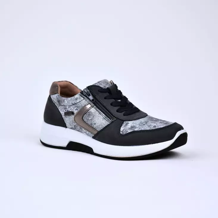 G-COMFORT Kävelykengät Jeans Silver Nahka - Naisten nauhalliset kävelykengät - 5188-2JS - 1