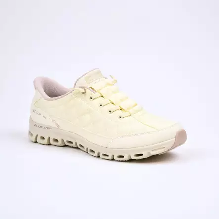 SKECHERS Slip-ins: Glide-Step-Cozy Fit At Ease-White - Naisten tennarit ja lenkkarit - 104556-OFWT - 1