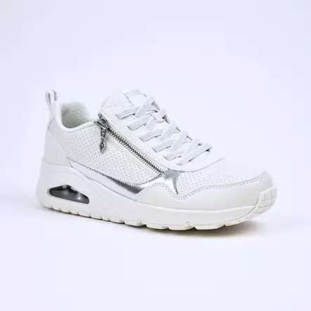 SKECHERS Uno-Metallic Sliders Valkoinen - Naisten tennarit ja lenkkarit - 177873-WHT - 1