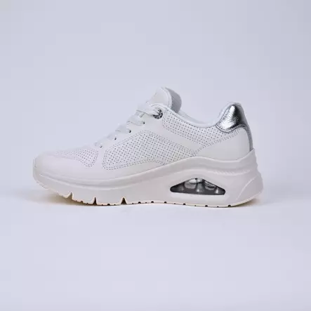 SKECHERS Uno Icon-Idolized-Air Valkoinen Nahka - Naisten tennarit ja lenkkarit - 177767-WHT - 2
