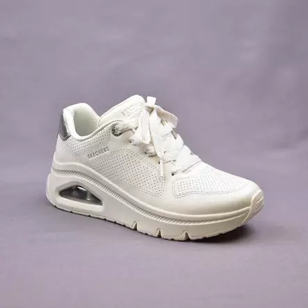 SKECHERS Uno Icon-Idolized-Air Valkoinen Nahka - Naisten tennarit ja lenkkarit - 177767-WHT - 1