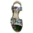 LAURA VITA HUCBIO 05 Sandaalit Vert Nahka - Naisten juhlasandaalit - SL151237-5C-VERT - 3