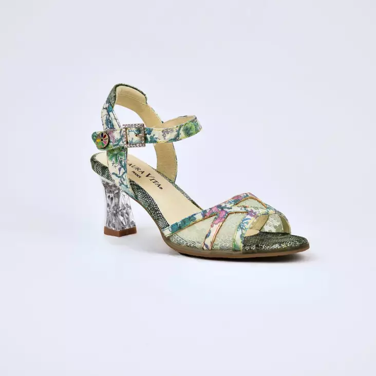 LAURA VITA MININO 03 Juhlakengät Vert Nahka - Naisten juhlasandaalit - SL43780-3-VERT - 1