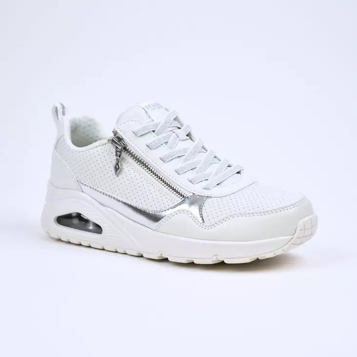 SKECHERS Uno-Metallic Sliders Valkoinen - Naisten tennarit ja lenkkarit - 177873-WHT - 1