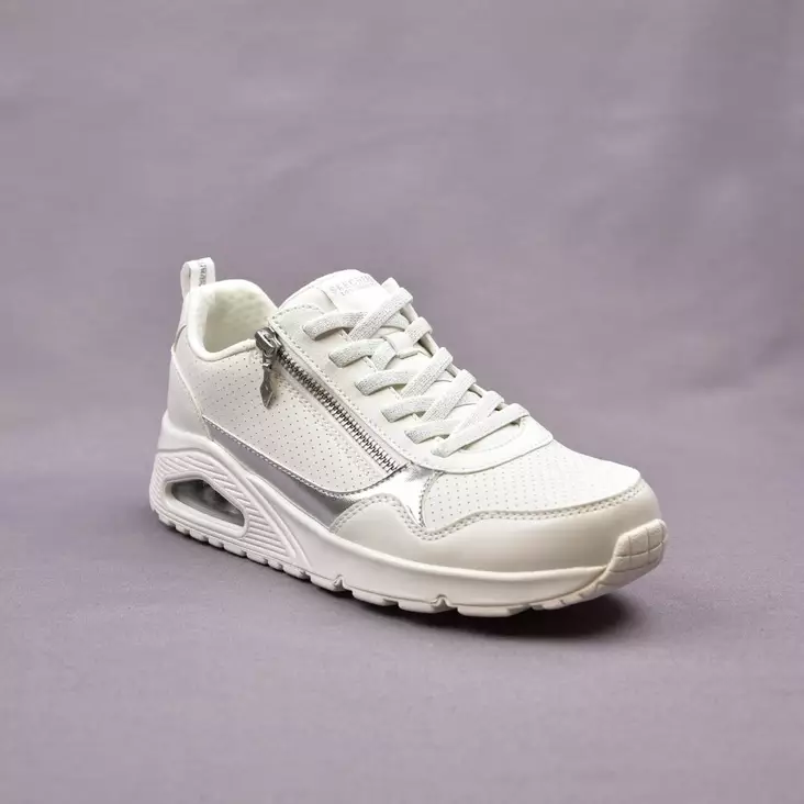SKECHERS Uno-Metallic Sliders Valkoinen - Naisten tennarit ja lenkkarit - 177873-WHT - 1