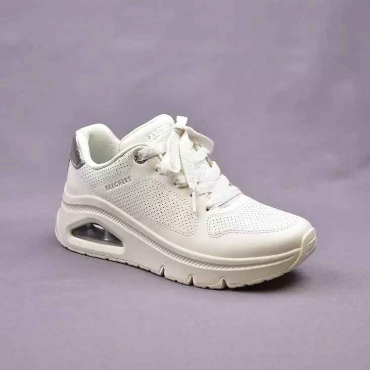 SKECHERS Uno Icon-Idolized-Air Valkoinen Nahka - Naisten tennarit ja lenkkarit - 177767-WHT - 1