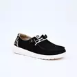 HEY DUDE Wendy Kangaskengät Black/Leopard - Naisten nauhalliset kävelykengät - 40735-0CU - 1